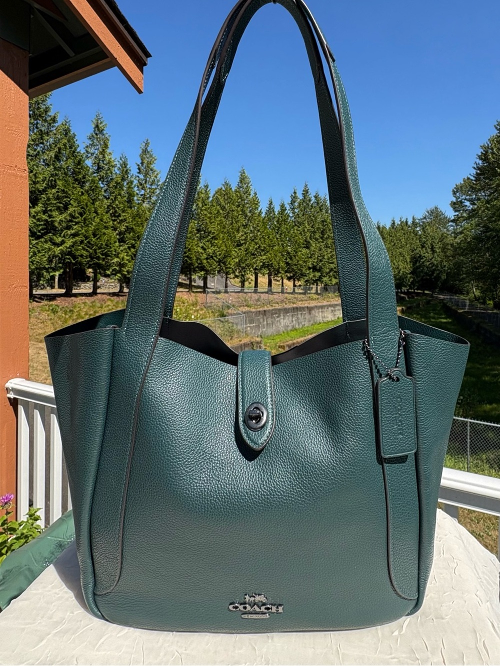 COACH Hadley Turnlock Tote Bag CAL17